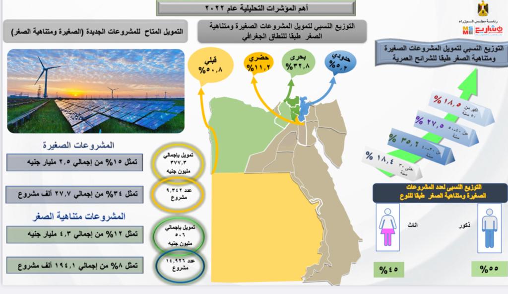 «شباب الصعيد» يحصل على 50% من تمويلات المشروعات الصغيرة ومتناهية الصغر في 2022