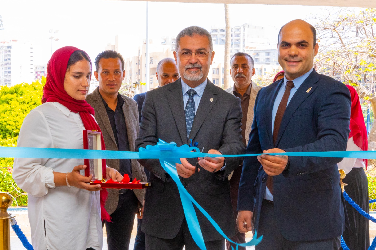 بالصور.. صندوق تحيا مصر ينظم معرض دكان الفرحة في جامعة الإسكندرية