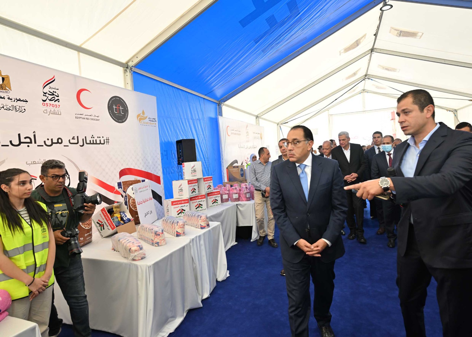 رئيس الوزراء يطلق أكبر قافلة مساعدات إنسانية لغزة من «صندوق تحيا مصر»