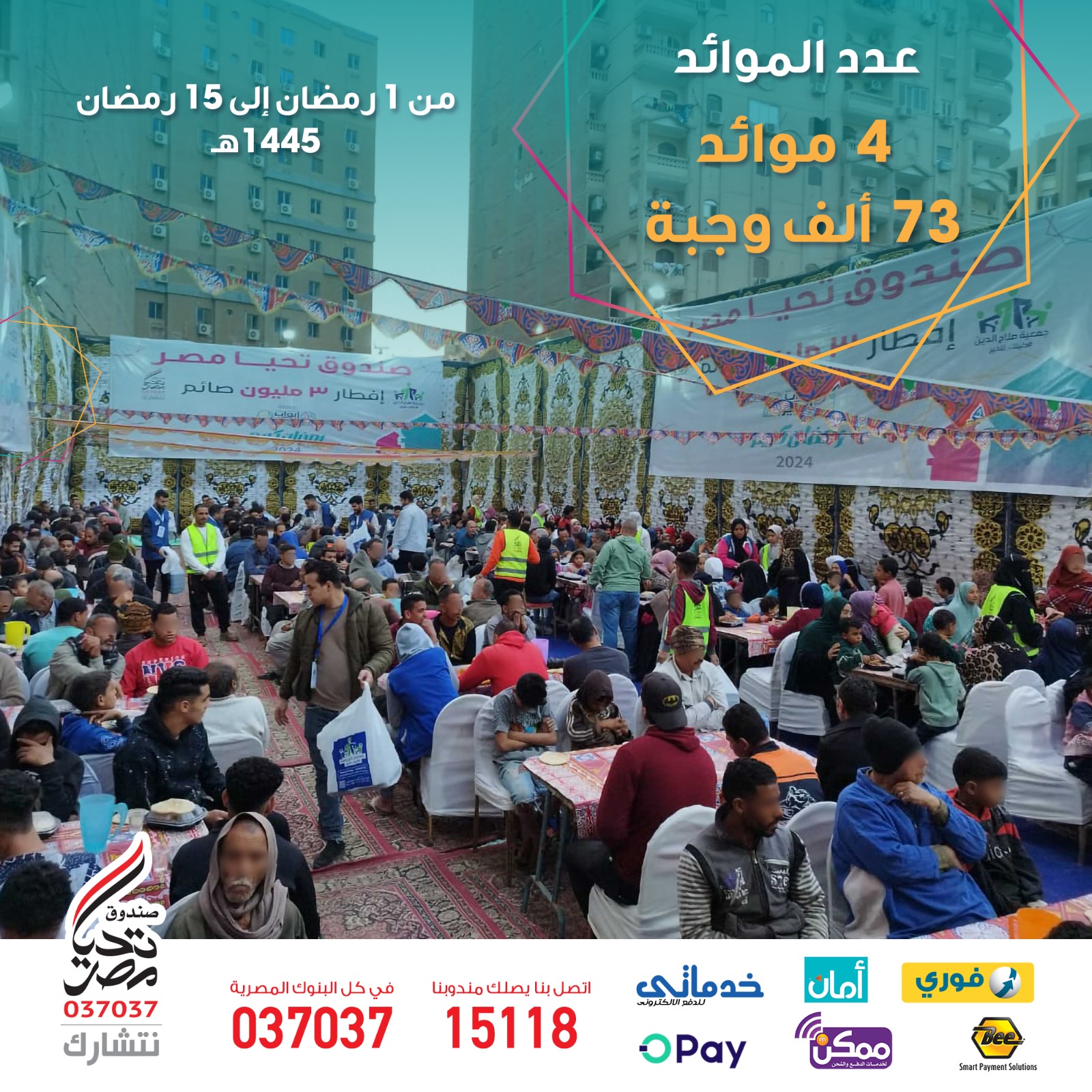 «أبواب الخير» تقدم الدعم لـ 6.1 مليون مستحق خلال النصف الأول من رمضان