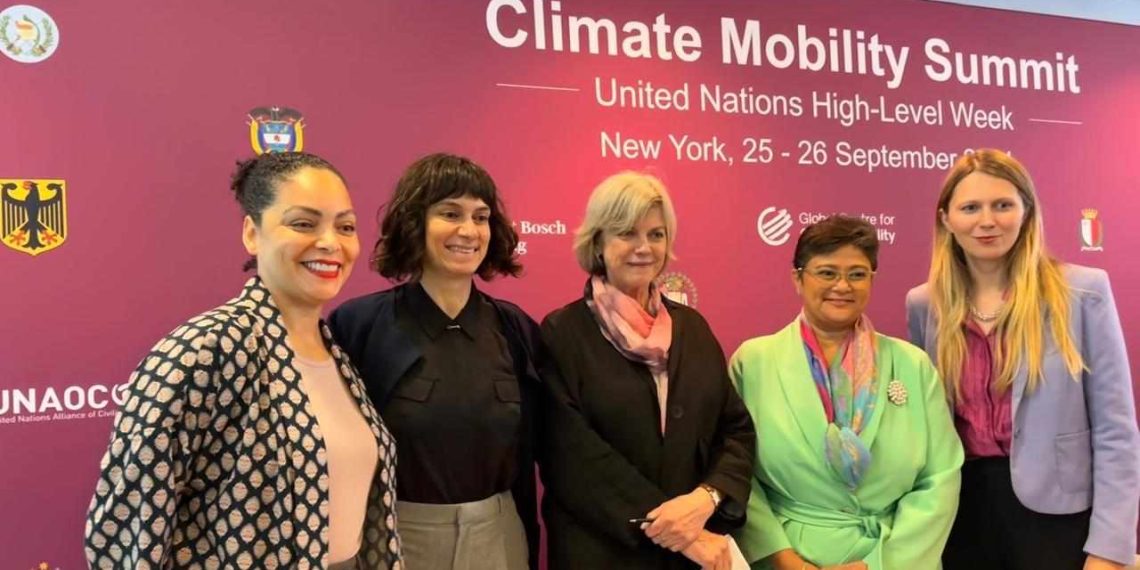 مديرة المرصد الإفريقى للهجرة تدير ندوة حول التنقل والتغير المناخي في نيويورك