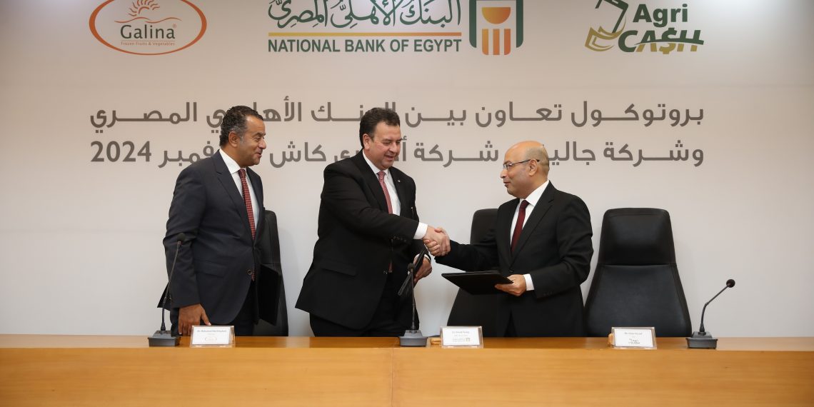 البنك الأهلي يوقع بروتوكول مع شركتي «جالينا» وأجري كاش لدعم المشروعات الصغيرة