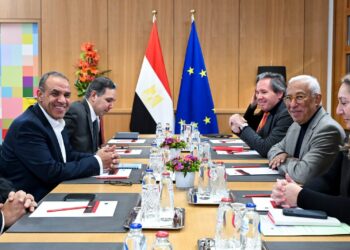 وزير الخارجية والهجرة يلتقى مع رئيس المجلس الأوروبى