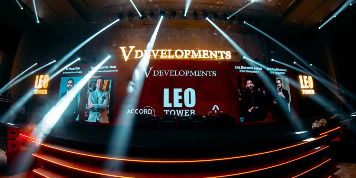شركة «V DEVELOPMENTS» تطلق ثالث مشروعاتها بالعاصمة الإدارية «LEO TOWER» خلال احتفالية ضخمة