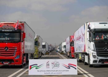 صندوق تحيا مصر يرسل أكبر قافلة مساعدات إنسانية شاملة لقطاع غزة