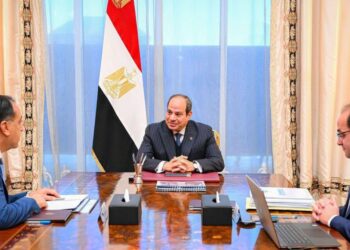 الرئيس السيسي يجتمع برئيس الوزراء ووزير المالية