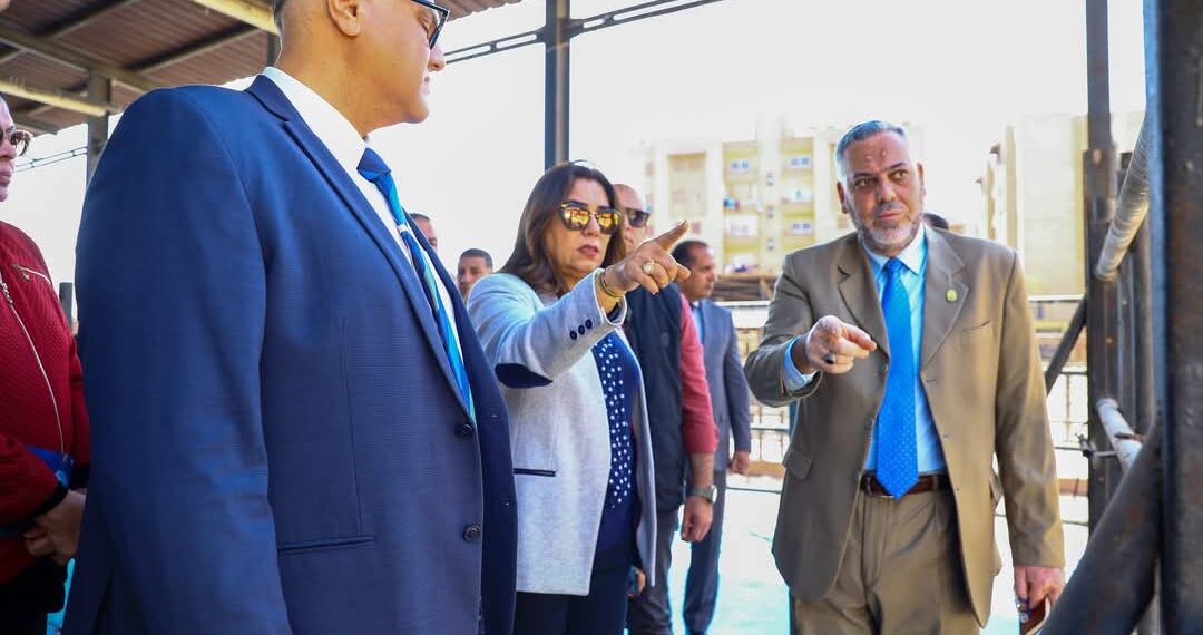 وزيرة التنمية المحلية ومحافظ القليوبية يتفقدان مجزر الخانكة