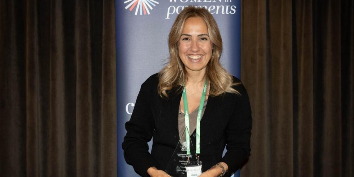 ملاك البابا تفوز بجائزة Women in Payment Inspiration 
