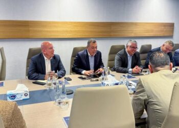 رئيس اقتصادية قناة السويس يزور ميناء خليفة ومدينة KEZAD وشركة Noatum    