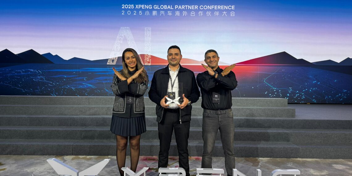 XPENG مصر تفوز بجائزة الأداء الإستثنائى  