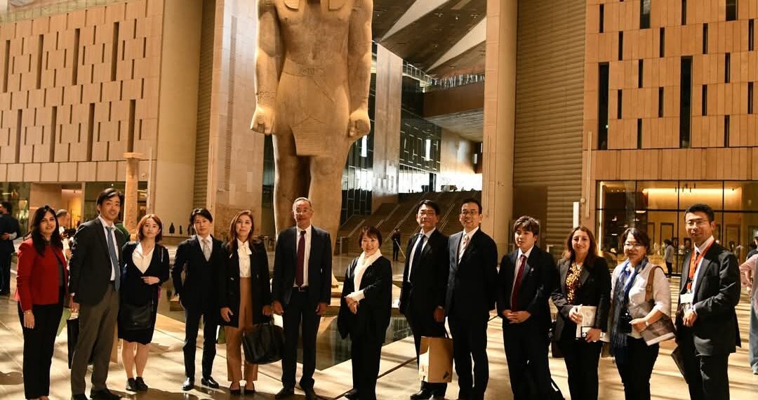 المتحف المصري الكبير يستقبل رئيس جمهورية جزر القمر ووزيرة التعليم والثقافة اليابانية
