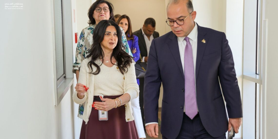 وفد من الرقابة المالية في زيارة تفقدية لمستشفى أهل مصر 