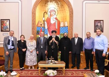 رئيس البنك الزراعي يلتقي قداسة البابا تواضروس الثاني