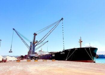 دي بي ورلد – مصر تُنجز مناولة أكبر سفينة على الإطلاق لنقل شوائب صهر المعادن