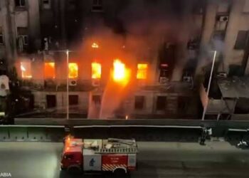 عاجل | تجدد الحريق بسنترال رمسيس