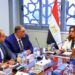 وزيرة التنمية المحلية تستقبل وفد من شركة ازري العالمية