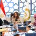 وزيرة التنمية المحلية تستعرض مع مسئولي البيئة مشروعات مرفق البيئة العالمية
