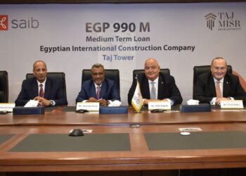 بنك saib يوقع عقد تمويل بـ4.8 مليار لمشروع تاج تاور بالعاصمة الإدارية
