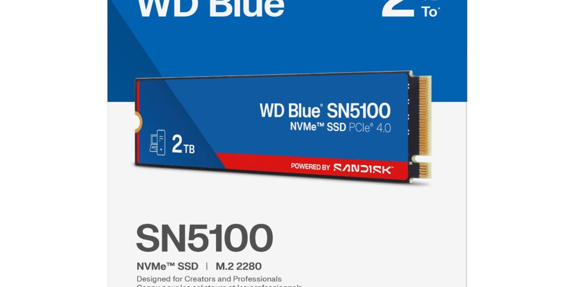Sandisk® تُطلق محرك الأقراص WD Blue® SN5100 NVMe™ SSD بسرعات أعلى للمبدعين والمحترفين