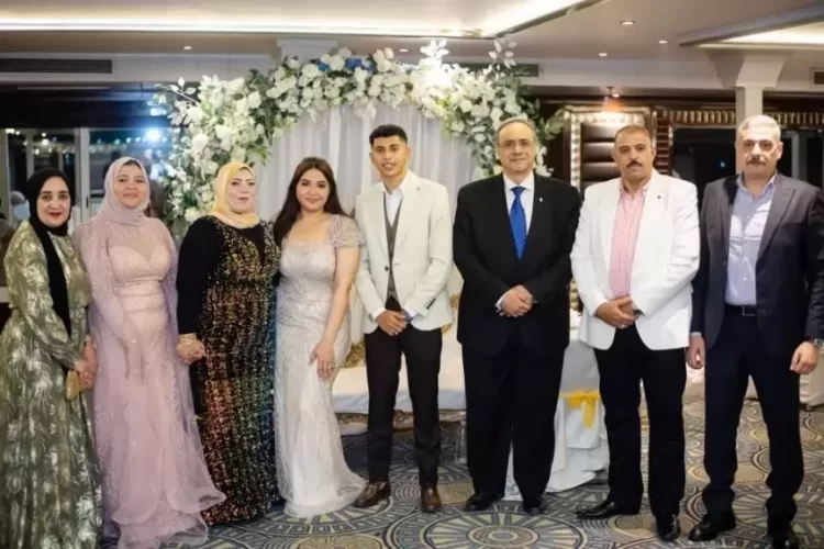 ياسر جمعة يهنئ الدكتورة أماني الموجي والمهندس عماد النجار بخطوبة نجلهما محمد