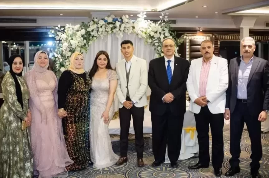 ياسر جمعة يهنئ الدكتورة أماني الموجي والمهندس عماد النجار بخطوبة نجلهما محمد