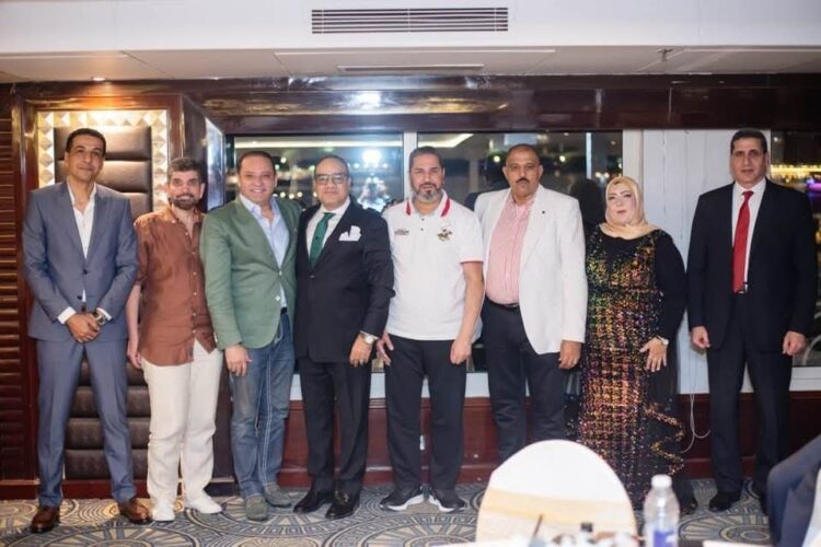 ياسر جمعة يهنئ الدكتورة أماني الموجي والمهندس عماد النجار بخطوبة نجلهما محمد