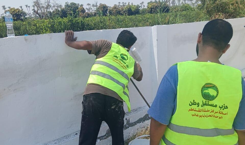 «مستقبل وطن» يقود حملة لصيانة وتجميل مدارس منشأة القناطر