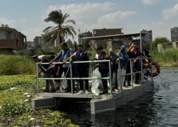 بنك saib ينظم يوماً تطوعياً لتنظيف مياه النيل بجزيرة القرصاية