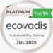 شركة تتراباك تحصل على الميدالية البلاتينية من EcoVadis في تقييمات الاستدامة