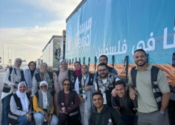 “مرسال” تطلق محمّلة بـ 25 شاحنة مساعدات إنسانية لـ”غزة”