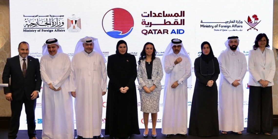 وزيرة التضامن تشهد إطلاق التعاون المصري القطري لدعم غزة
