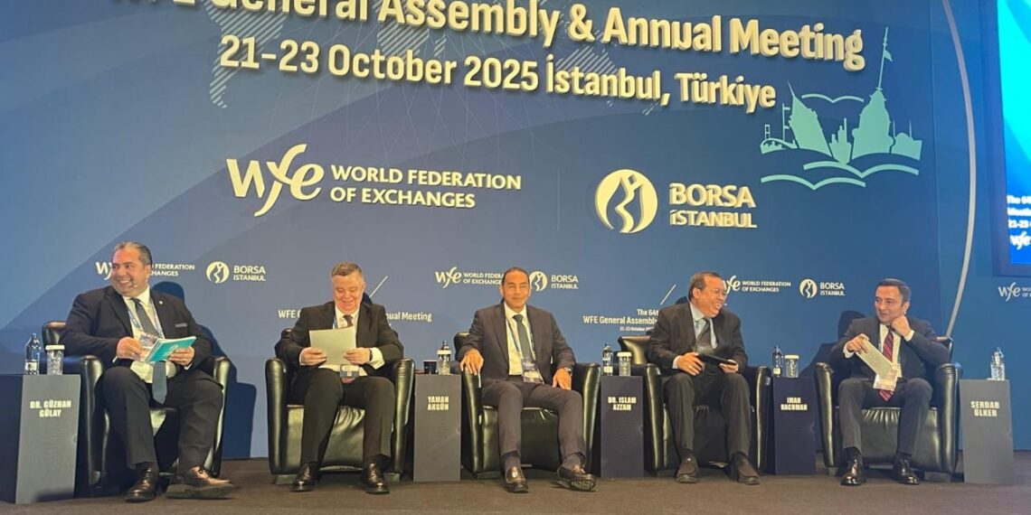 رئيس البورصة يستعرض تطورات سوق الذهب المصري في اجتماعات الاتحاد العالمي للبورصات بتركيا