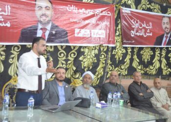 انطلاق أول مسيرة انتخابية للمرشح حسام عربي عن حزب العدل وسط حضور جماهيري لافت