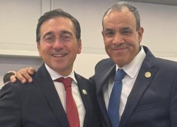 وزير الخارجية يلتقي مع نظيره الأسبانى على هامش أعمال قمة مجموعة العشرين