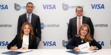 بنك قناة السويس يوقّع اتفاقية شراكة استراتيجية مع فيزا