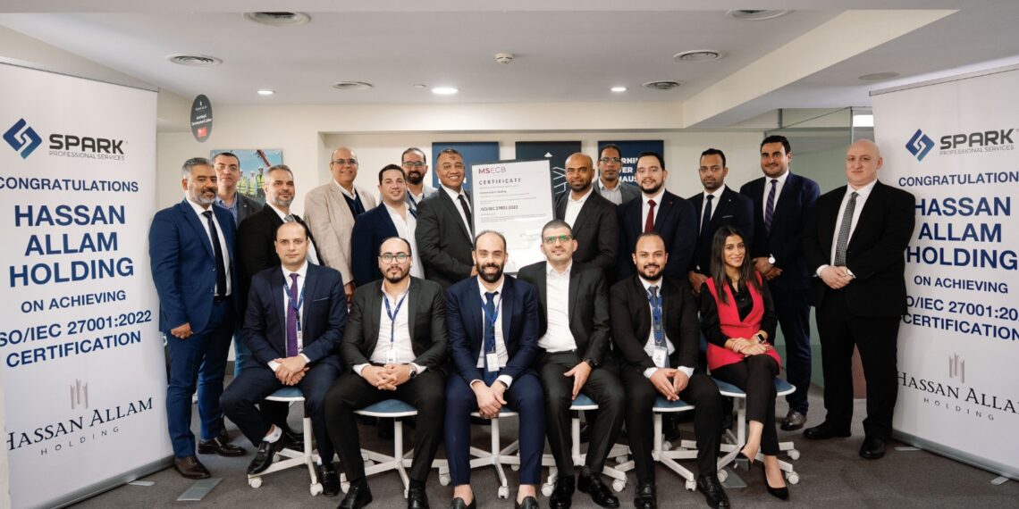 Spark Professional Services تحتفل بحصول حسن علام القابضة على شهادة ISO 27001  