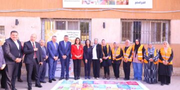 وزيرتا التضامن والتنمية المحلية ومحافظ الجيزة يفتتحون المجمع الخدمي بمساكن روضة السودان