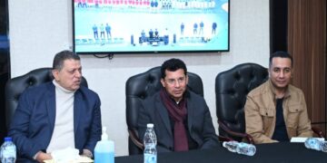 وزير الشباب والرياضة يلتقي منتخب مصر قبل المشاركة في بطولة إسبانيا الدولية