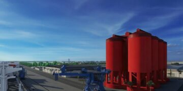 سكاي بورتس تدشن صوامع شرق بورسعيد لتعزيز صادرات الأسمنت المصري