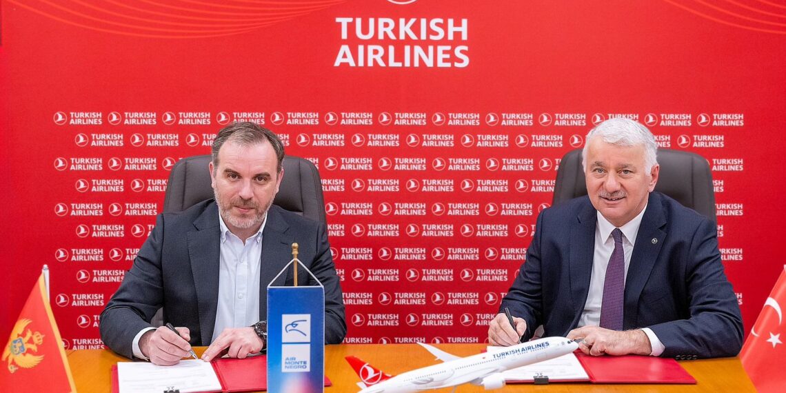 الخطوط التركية وإير مونتينيغرو توقعان شراكة بالرمز المشترك لتعزيز الربط الجوي