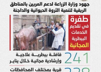 الزراعة: 241 قافلة بيطرية لدعم صغار المربين في 238 قرية خلال يناير