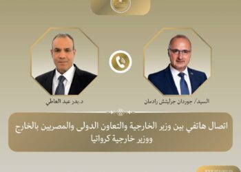 وزير الخارجية يبحث مع نظيره الكرواتي التصعيد العسكري في المنطقة