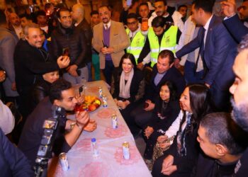 وزيرة التضامن تتفقد الاستعدادات النهائية لإفطار المطرية