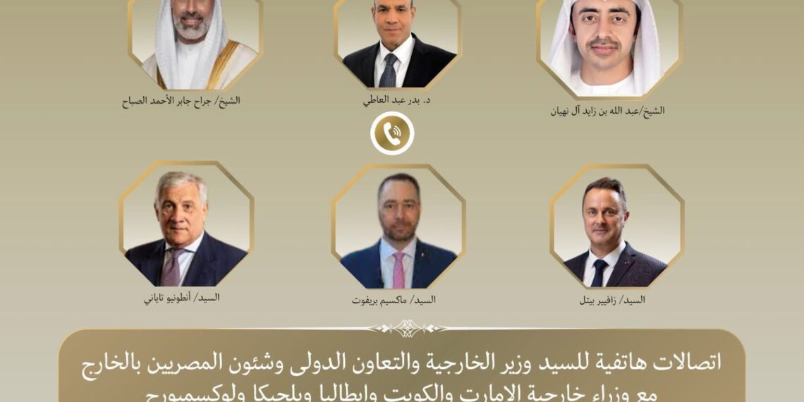 وزير الخارجية يبحث مع نظرائه سبل خفض التصعيد في المنطقة