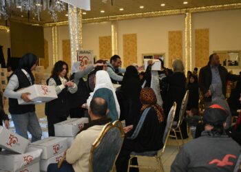 بنك saib يوزع كراتين رمضان بالتعاون مع جمعية الأورمان