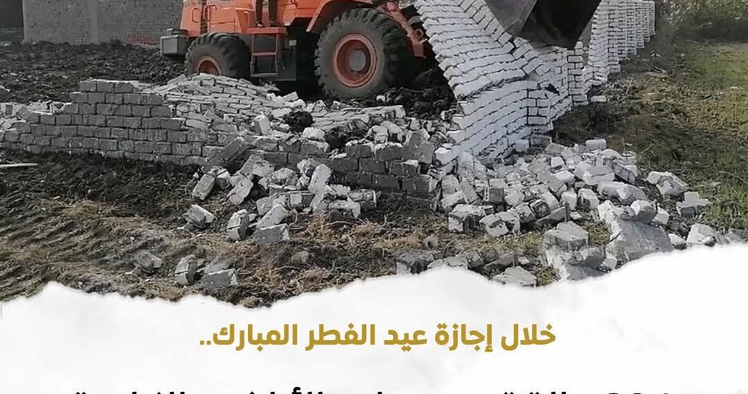 «الزراعة»: إزالة 384 حالة تعدٍ على الأراضي الزراعية خلال إجازة عيد الفطر