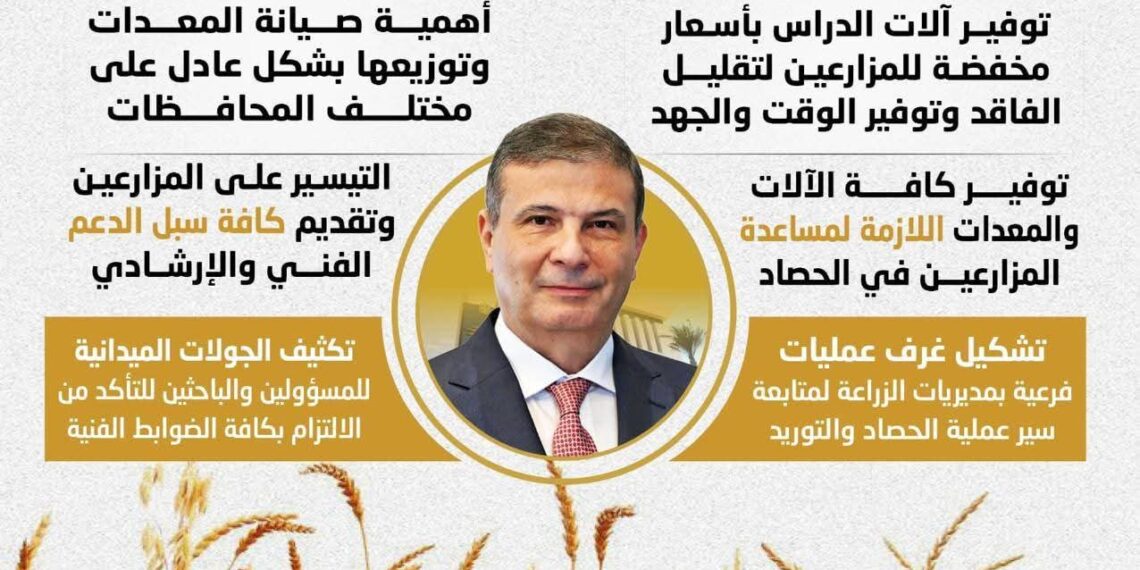 «الزراعة»: جاهزية كاملة لحصاد القمح.. 2500 جنيه للإردب ومستهدف 5 ملايين طن