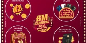 4 أسابيع من العروض.. بنك مصر يطلق كرنفال يوليو لحاملي البطاقات الائتمانية