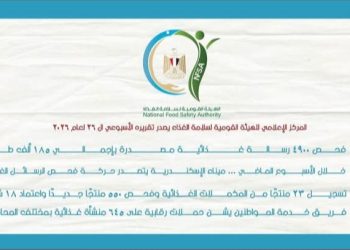 سلامة الغذاء: فحص 4900 رسالة تصديرية وتكثيف الرقابة على 645 منشأة غذائية