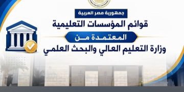 التعليم العالي تعلن القائمة المحدثة لمؤسسات التعليم العالي المعتمدة استعدادًا للتنسيق